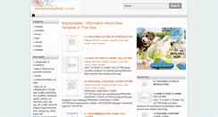 Desktop Screenshot of moutemplate.com